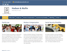 Tablet Screenshot of hodsonandmullin.com